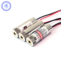 Module Laser à lentilles de la croix rouge, industriel, 3-5v 1mw 650nm