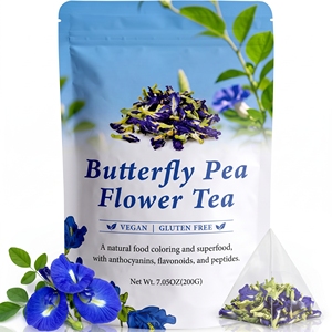 Té de Flores de Guisante de Mariposa Premium, Color <span class=keywords><strong>Azul</strong></span> Natural, Sin Cafeína - Product Image 1