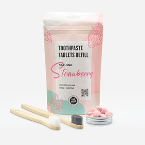 60 <strong>Tabs</strong> Refill Packaging Toothpaste Tablets with NHAP Sensitive Teeth Friendly - Product Image 2