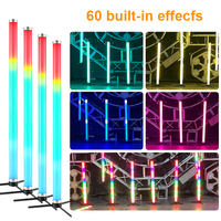 Tube LED Batterie Extérieur IP65 RGB 128*0.25W, Lumière de Scène Étanche DJ DMX512, DMX Sans Fil, Télécommande PIXELTUBE Événement
