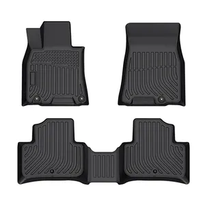 Accessoires d'intérieur de voiture, tapis de sol de voiture 3D TPE, doublure de sol pour Genesis GV70 2023