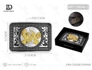 Fibbia Quadrata Argento Annerito Grande 5.0cm per Accessori Cinture - Product Image 1