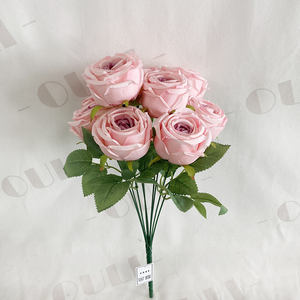 <span class=keywords><strong>MR</strong></span>-0007 Flores Artificiales al por Mayor, Rosas de Seda, Ramo de Rosas Artificiales para Boda, San Valentín, Decoración del Hogar - Product Image 3
