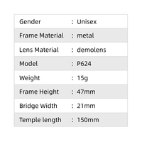 Montura Óptica Circular de Metal de Alta Calidad, Diseño Geométrico Moderno, Unisex, Retro, Cómoda, Se Adapta a Todo Tipo de Rostro