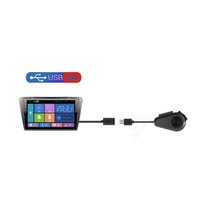 Kamera DVR mobil 720P, kamera perekam depan lensa tunggal, kamera HD USB Dash Cam untuk pemutar Android ADAS versi malam Dash Cam