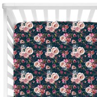 Sprei Tempat Tidur Bayi Bambu Cetak Bunga Kustom, Lucu, Nyaman, Gaya Kasual, Aksesoris Tempat Tidur Lembut