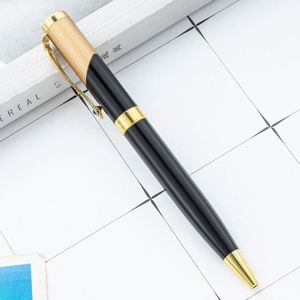 High Quality Custom Logo Gold and Black Metal Roller Ballpoint <b>Pen</b> Personalized Business Office Promotional <b>Pens</b> Perfect Gift - Product Image 3
