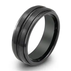 Various Specifications China Wholesale Mens Tungsten Rings With Wood Inlays