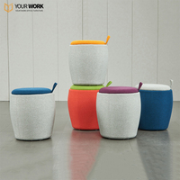 Meubles de bureau modernes de haute qualité, zone de réception publique, zone de loisirs, canapé bas en mousse moulée pour les loisirs