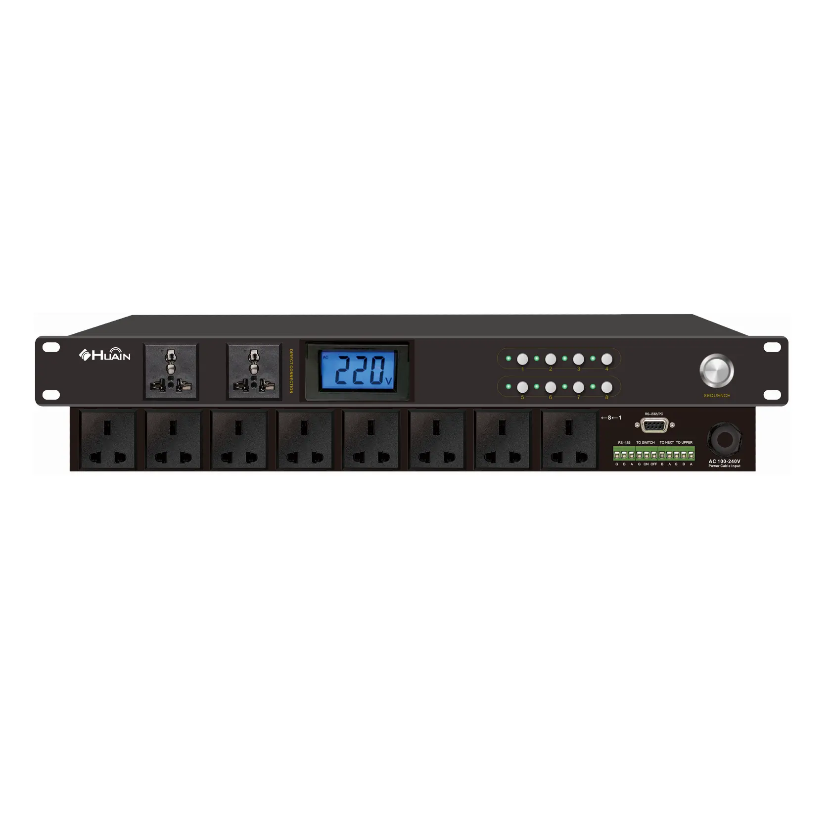Outlet Power Sequencer Conditioner Rack Mount Pro Audio Digital Power Supply Controller Regulator