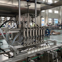 Machine automatique de remplissage et de bouchage d'huile liquide pour bouteilles en verre ou en plastique de 10 à 1000 ml pour sirop, mayonnaise, pâte de tomate