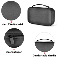 Étui de transport rigide pour cheveux de voyage de barbier pour organisateur de stockage de tondeuse avec sac de protection de brosse de nettoyage d'huile de lame