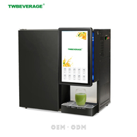 TWBEVERAGE Sistema Inteligente IoT con Pantalla Táctil, Máquina de Enfriamiento Integrada, Mezclador de Jarabes BIB, Dispensador de Bebidas y Jugos