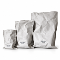 Sacs de rangement en papier kraft lavables personnalisés, pochettes pliables pour l'organisation de la cuisine, sacs de rangement en papier réutilisables, OEM ODM en gros