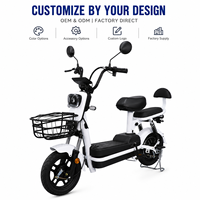 Vélo électrique de ville à bas prix 500W 14 pouces 48V 12Ah, cyclomoteur électrique, vélo électrique pour adultes