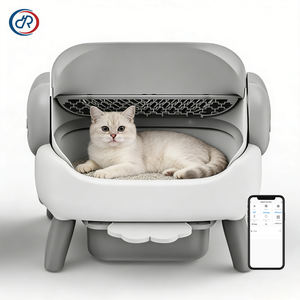 La plus grande litière autonettoyante, design ouvert, commande par application, toilette automatique pour chat, adaptée aux chats de race Maine Coon et à plusieurs chats - Product Image 1