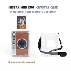 Étui pour appareil photo Lerp&Camera pour <span class=keywords><strong>Instax</strong></span> <span class=keywords><strong>Mini</strong></span> <span class=keywords><strong>EVO</strong></span>, coque de protection transparente en plastique cristal, anti-collision, anti-chute, étui de voyage - Product Image 1