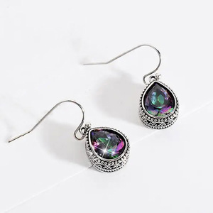 Orecchini Pendenti in Vetro Colorato Stile Bohémien per Donne, Gioielli Vintage Delicati e alla Moda - Product Image 5
