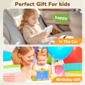 Cartes flash parlantes Joycat en anglais, 286 mots, jouets éducatifs sensoriels <span class=keywords><strong>Montessori</strong></span> pour les tout-petits, support <span class=keywords><strong>bilingue</strong></span> - Product Image 3