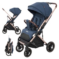 Poussette Bébé Pliable Multifonction Kidilo pour Nouveau-nés, Vue Haute, Assise et Couchée pour Enfants