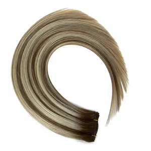 Raw Chinese Hair Extension Wholesale Suppliers Double Drawn Machine Sewn Weft Hair Extensions Box Raw Virgin Hair Weft