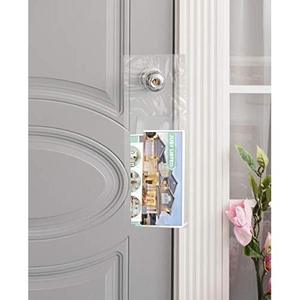 Sac suspendu transparent en polyéthylène pour poignées de porte, 5,5 x 15 pouces, pour affiches, promotions, marketing, courrier, journaux - Product Image 5
