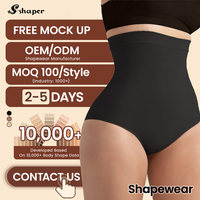 S-SHAPER Bragas Moldeadoras Sin Costuras de Cintura Alta con Tira de Silicona Antideslizante, Levantador de Abdomen, Cadera y Glúteos, Faja Corsé