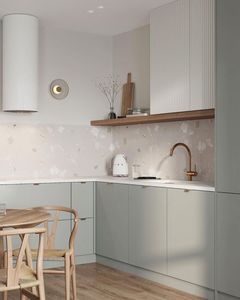 Ensembles de cuisine de luxe, meubles, armoires, prix bas, style minimaliste, armoires de cuisine modulaires laquées avec îlot - Product Image 2