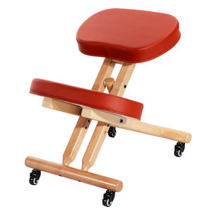 PC21 Buche Holz Tragbar Klappbar Ergonomisch Knie Bürostuhl Massage Feature Hals Wirbelsäule Schmerz linderung Knie Stütz hocker - Product Image 1