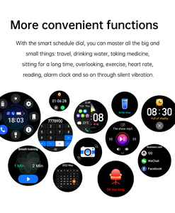 <span class=keywords><strong>Smartwatch</strong></span> HK39T IP68 alla Moda con Schermo AMOLED HD <span class=keywords><strong>da</strong></span> 1,19 Pollici, Fitness, Chiamate BT, NFC per Donne e Uomini - Product Image 5