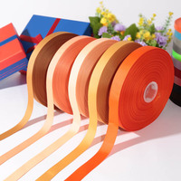 Pita Grosgrain Kosong Kustom Multi-warna Poliester 3 Inci Pita Grosgrain Solid dalam Gulungan