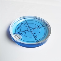 Niveau à bulle ABS jaune Big Machine, diamètre 66 mm, précision 0,2 mm