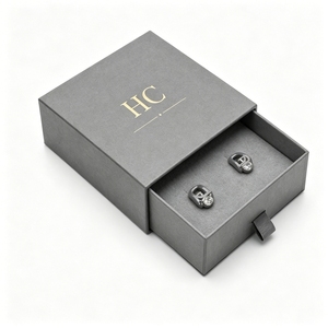 Elite Custom Foil Stamping Logo Jewelry Slide Box Velvet Insert Drawer Earring Case Elegant Personalized Packaging Supply Vendor - Product Image 2