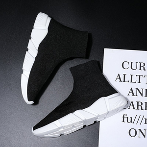 Giày thể thao thời trang nữ thiết kế riêng, logo thương hiệu, số lượng đặt hàng tối thiểu thấp, kiểu dáng đường phố, cổ thấp cao, chất liệu mềm mại như tất, dành cho nam - Product Image 5