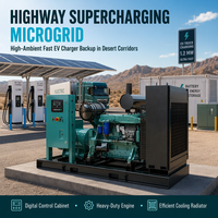 Groupe électrogène de 150 kW avec connecteurs à sertir et voyant de niveau, idéal pour les tribunaux - Prix compétitif
