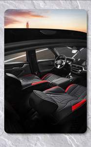 Housse de siège de voiture universelle en cuir pour Jeep Liberty KJ 2025, Ford Fusion, Ssangyong Actyon Sport, ensemble complet, nouveau - Product Image 3