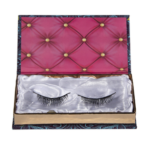 Eyelash Box Eyelashes Packaging Eyelash Packaging Box Custom Logo Black False Magnetic Eyelash Paper Box Private Label Eyelashes Kit Packaging Box