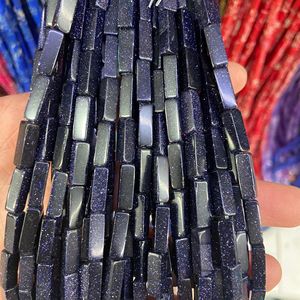 4*13mm piedra Natural cristal ágata Rectangular DIY cuadrado rectángulo tubo espaciador cuentas para la fabricación de joyas - Product Image 5