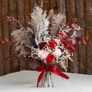 G75 New Idea Natural Eternal Dry Flores Plants Wholesales Home Decoration Pampas Grass Gift Dried Flower <span class=keywords><strong>Bouquet</strong></span> Immortal Dry F - Product Image 5