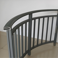 Clôture de sécurité plate en fer forgé et aluminium, facile à assembler, pour balcon, escalier, terrasse, jardin, cour, enclos extérieur, moderne