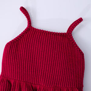 2025 Autumn Vintage <strong>Children</strong> Outfit Wholesale Long Sleeve Plaid <strong>Fur</strong> <strong>Coat</strong> Pearls Knit Sleeveless Dress Girls Kids Winter Clothing - Product Image 3