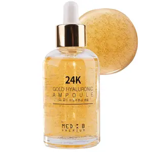 Serum 24K Perawatan Kulit, Label Pribadi Kustom, Serum Perawatan Wajah Anti Keriput, Serum Wajah Emas Korea 24K