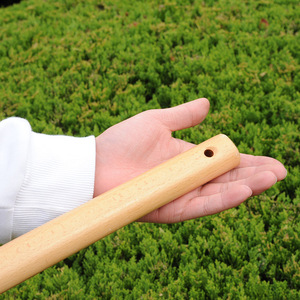 Houe en acier inoxydable avec manche en bois 60 cm, outil de jardinage pour creuser et désherber - Product Image 4