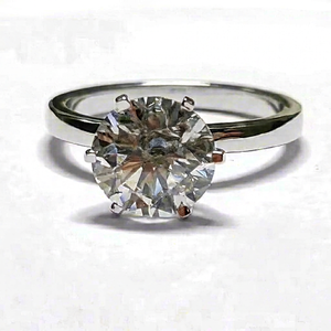 Nouvelle Arrivée 2026 Bague en Or 18K 3,750 Grammes avec Diamant de Laboratoire 2,00 Carats E-VVS2 Taille Ronde Bijoux Mariage Fiançailles - Product Image 1