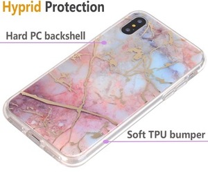 IMD mármol móvil del TPU de la cubierta trasera de la caja del teléfono celular para iphone X Xs X - Product Image 2