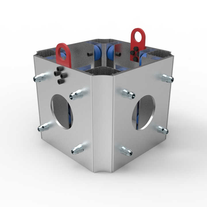 12 Inch Square Box Truss Ground Support Sleeve Block