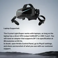 Pi Max pour lunettes de réalité virtuelle Crystal Super VR, dispositif de jeu de réalité virtuelle pour simulateurs de vol et jeux VR, fabriqué en Chine continentale, comprend