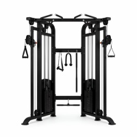 Machine de fitness tout-en-un Gantry, appareil d'entraînement fonctionnel professionnel avec système de poulies doubles et barre de traction multi-positions