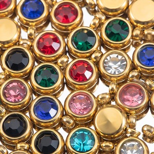 Moda Encantos Zircon Mulher Jóias 18K Gold Filled Encantos DIY Fazendo Materiais - Product Image 5