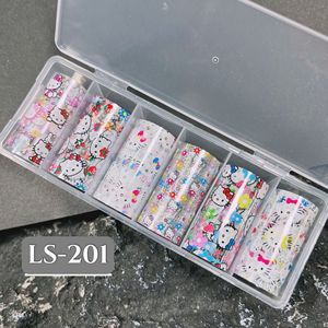 Película holográfica pegatinas de <span class=keywords><strong>uñas</strong></span> lindos dibujos animados Cinnamoroll <span class=keywords><strong>Hello</strong></span> <span class=keywords><strong>Kitty</strong></span> lámina de transferencia para manicura francesa - Product Image 5